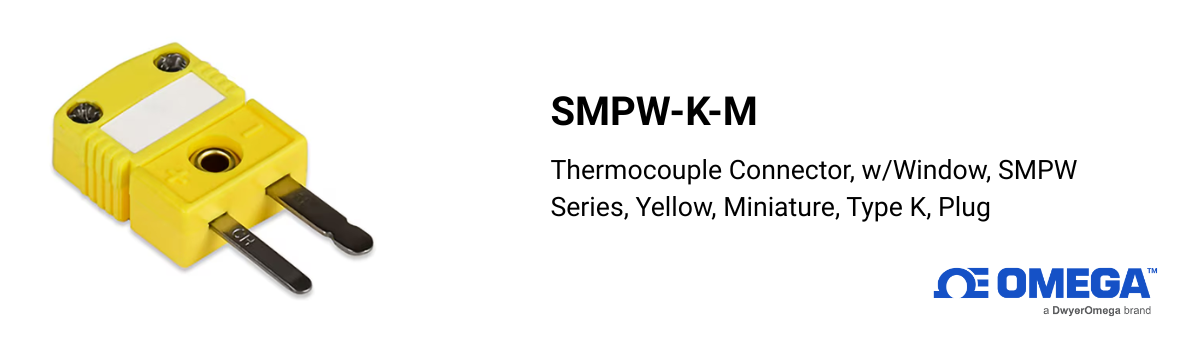 Omega SMPW-K-M Thermocouple Connector – Reliability in Every Connection